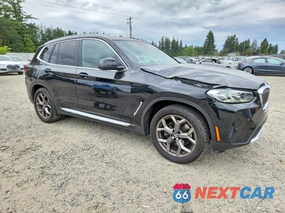 Czwarte zdjęcie samochodu z boku: 2022 BMW X3 XDRIVE30I VIN:5UX53DP06N9J50688 - miniatura