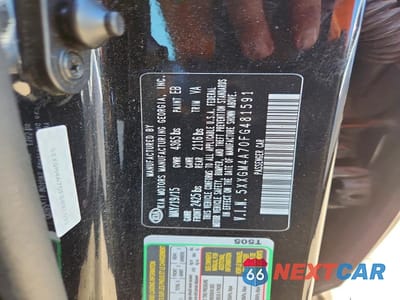 Zdjęcie 12 z 12 samochodu: 2015 KIA OPTIMA LX VIN:5XXGM4A70FG481591 - miniatura