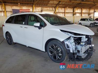 Czwarte zdjęcie samochodu z boku: 2026 TOYOTA SIENNA PLATINUM 7-PASSENGER VIN:5TDESKFC3TS251125 - miniatura