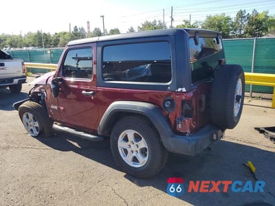 Drugie zdjęcie samochodu z przodu: 2021 JEEP WRANGLER SPORT VIN:1C4GJXAN3MW575078 - miniatura