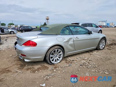 Trzecie zdjęcie samochodu z tyłu: 2007 BMW 650 I VIN:WBAEK135X7CN80487 - miniatura