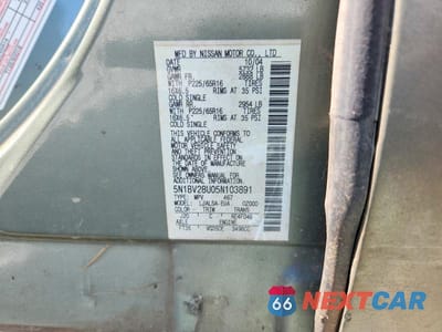 Zdjęcie 13 z 13 samochodu: 2005 NISSAN QUEST 3.5 VIN:5N1BV28U05N103891 - miniatura