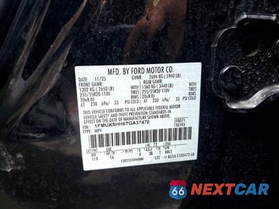 Zdjęcie 13 z 13 samochodu: 2026 FORD EXPLORER PLATINUM VIN:1FMUK8HH6TGA37470 - miniatura