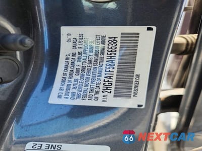 Zdjęcie 13 z 13 samochodu: 2010 HONDA CIVIC LX VIN:2HGFA1F58AH565384 - miniatura