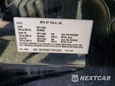 Zdjęcie 13 z 13 samochodu: 2023 TESLA MODEL Y VIN:7SAYGDEE1PF814327 - miniatura