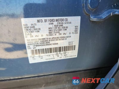 Zdjęcie 13 z 13 samochodu: 2025 FORD EXPLORER ST VIN:1FMWK8GC9SGC16566 - miniatura