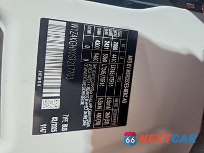 Zdjęcie 14 z 14 samochodu: 2025 MERCEDES-BENZ SPRINTER 2500 VIN:W1Z4KGHY0ST217703 - miniatura