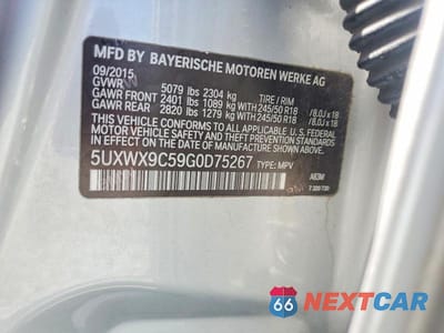 Zdjęcie 13 z 13 samochodu: 2016 BMW X3 XDRIVE28I VIN:5UXWX9C59G0D75267 - miniatura