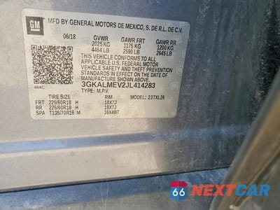 Zdjęcie 13 z 13 samochodu: 2018 GMC TERRAIN SLE VIN:3GKALMEV2JL414283 - miniatura
