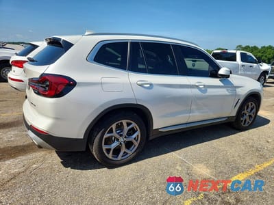 Trzecie zdjęcie samochodu z tyłu: 2022 BMW X3 SDRIVE30I VIN:WBX47DP07NN153532 - miniatura
