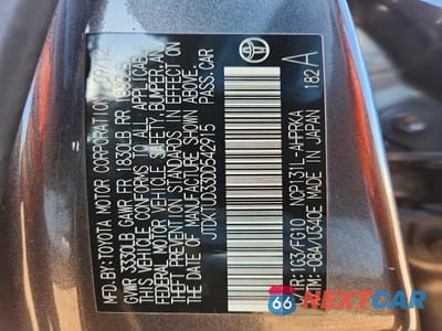Zdjęcie 13 z 13 samochodu: 2013 TOYOTA YARIS 5-DOOR LE VIN:JTDKTUD33DD542915 - miniatura