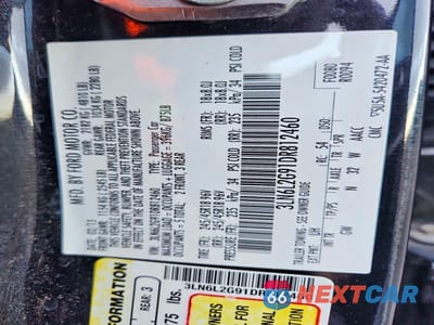 Zdjęcie 12 z 12 samochodu: 2013 LINCOLN MKZ VIN:3LN6L2G91DR812460 - miniatura