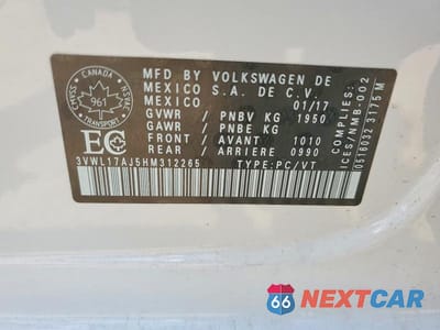 Zdjęcie 12 z 12 samochodu: 2017 VOLKSWAGEN JETTA SEL VIN:3VWL17AJ5HM312265 - miniatura