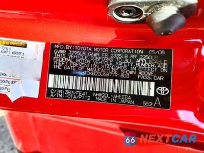 Zdjęcie 12 z 12 samochodu: 2008 TOYOTA PRIUS BASE VIN:JTDKB20U687791803 - miniatura