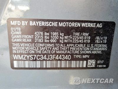 Zdjęcie 14 z 14 samochodu: 2018 MINI COOPER COUNTRYMAN VIN:WMZYS7C34J3F44340 - miniatura