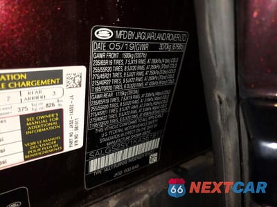 Zdjęcie 13 z 13 samochodu: 2019 LAND ROVER RANGE ROVER HSE VIN:SALGS2SV1KA561911 - miniatura