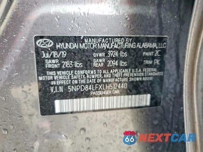 Zdjęcie 13 z 13 samochodu: 2020 HYUNDAI ELANTRA SEL VIN:5NPD84LFXLH512440 - miniatura