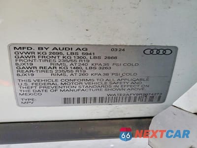 Zdjęcie 13 z 13 samochodu: 2024 AUDI Q5 E PREMIUM PLUS 55 VIN:WA1E2AFY9R2074273 - miniatura