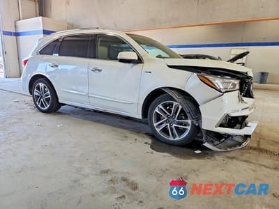 Czwarte zdjęcie samochodu z boku: 2019 ACURA MDX SPORT HYBRID ADVANCE VIN:5J8YD7H71KL001923 - miniatura