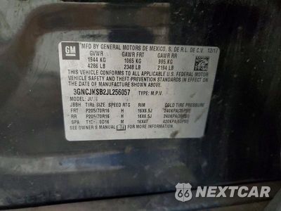Zdjęcie 13 z 13 samochodu: 2018 CHEVROLET TRAX LS VIN:3GNCJKSB2JL256057 - miniatura