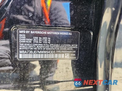 Zdjęcie 12 z 12 samochodu: 2021 BMW 540 XI VIN:WBA73BJ07MWW94301 - miniatura