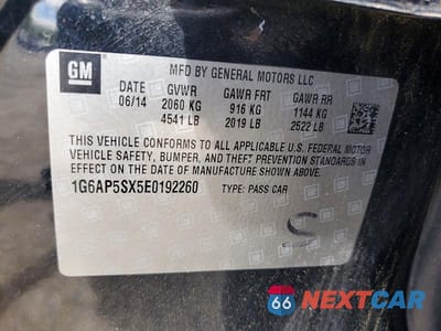 Zdjęcie 12 z 12 samochodu: 2014 CADILLAC CTS VIN:1G6AP5SX5E0192260 - miniatura