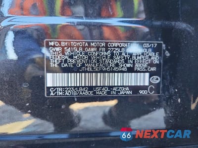 Zdjęcie 12 z 12 samochodu: 2017 LEXUS LS 460 VIN:JTHBL5EF9H5145948 - miniatura