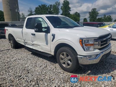 Czwarte zdjęcie samochodu z boku: 2021 FORD F150 SUPER CAB VIN:1FTFX1E58MKF02491 - miniatura