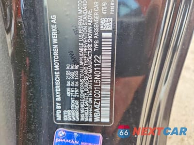 Zdjęcie 13 z 13 samochodu: 2020 BMW 430I VIN:WBA4Z1C01L5N01122 - miniatura