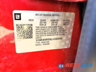 Zdjęcie 12 z 12 samochodu: 2020 CADILLAC CT6 LUXURY VIN:1G6KB5RS5LU102690 - miniatura