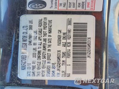 Zdjęcie 12 z 12 samochodu: 2010 NISSAN 370Z BASE VIN:JN1AZ4EH0AM503136 - miniatura