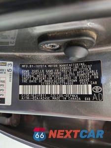Zdjęcie 12 z 12 samochodu: 2007 TOYOTA COROLLA LE VIN:2T1BR32E97C794666 - miniatura