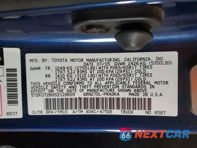 Zdjęcie 13 z 13 samochodu: 2005 TOYOTA TACOMA DOUBLE CAB PRERUNNER LONG BED VIN:5TEKU72N35Z119859 - miniatura
