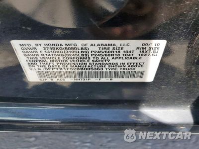 Zdjęcie 13 z 13 samochodu: 2011 HONDA RIDGELINE RTL VIN:5FPYK1F52BB005363 - miniatura