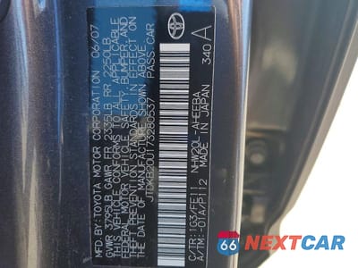Zdjęcie 12 z 12 samochodu: 2007 TOYOTA PRIUS BASE VIN:JTDKB20U173280537 - miniatura