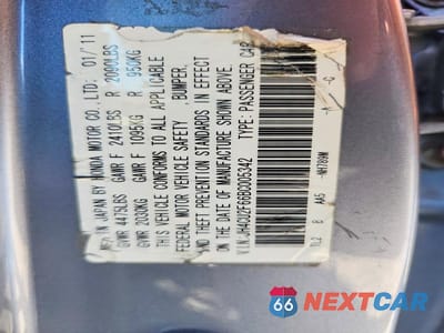 Zdjęcie 12 z 12 samochodu: 2011 ACURA TSX VIN:JH4CU2F66BC005342 - miniatura