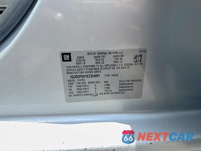 Zdjęcie 10 z 10 samochodu: 2014 CHEVROLET SILVERADO C1500 VIN:1GCRCPEH1EZ384881 - miniatura