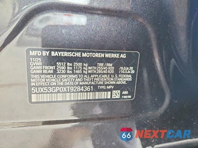 Zdjęcie 13 z 13 samochodu: 2026 BMW X3 30 XDRIVE VIN:5UX53GP0XT9284361 - miniatura