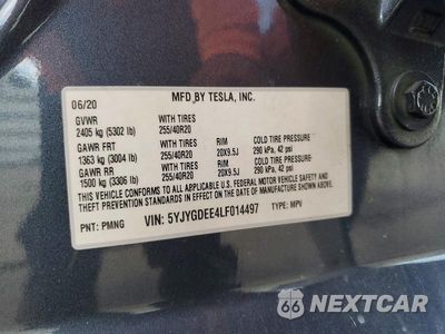 Zdjęcie 13 z 13 samochodu: 2020 TESLA MODEL Y VIN:5YJYGDEE4LF014497 - miniatura
