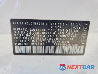 Zdjęcie 12 z 12 samochodu: 2019 VOLKSWAGEN JETTA S VIN:3VWC57BU5KM266389 - miniatura