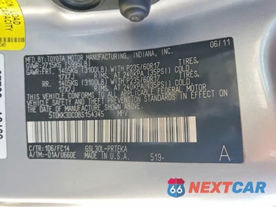 Zdjęcie 13 z 13 samochodu: 2011 TOYOTA SIENNA LE VIN:5TDKK3DC0BS154345 - miniatura