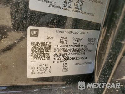 Zdjęcie 12 z 12 samochodu: 2024 CHEVROLET SILVERADO K1500 LTZ VIN:1GCUDGED2RZ147584 - miniatura