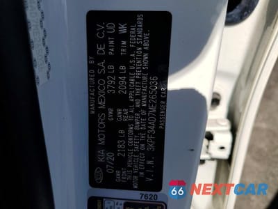 Zdjęcie 12 z 12 samochodu: 2021 KIA FORTE GT LINE VIN:3KPF34AD7ME265036 - miniatura