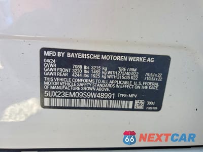 Zdjęcie 13 z 13 samochodu: 2025 BMW X7 XDRIVE40I VIN:5UX23EM09S9W48991 - miniatura