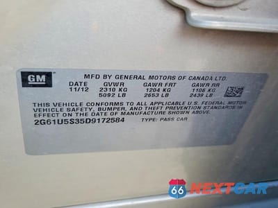 Zdjęcie 12 z 12 samochodu: 2013 CADILLAC XTS PLATINUM VIN:2G61U5S35D9172584 - miniatura