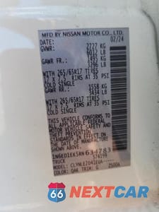 Zdjęcie 12 z 12 samochodu: 2024 NISSAN FRONTIER SL VIN:1N6ED1EK5RN634783 - miniatura