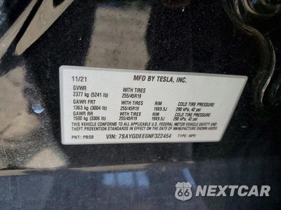 Zdjęcie 14 z 14 samochodu: 2022 TESLA MODEL Y VIN:7SAYGDEE6NF322454 - miniatura