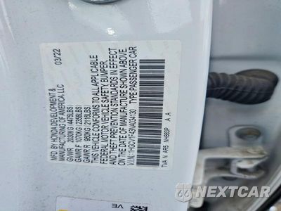 Zdjęcie 12 z 12 samochodu: 2022 HONDA ACCORD VIN:1HGCV1F43NA034130 - miniatura