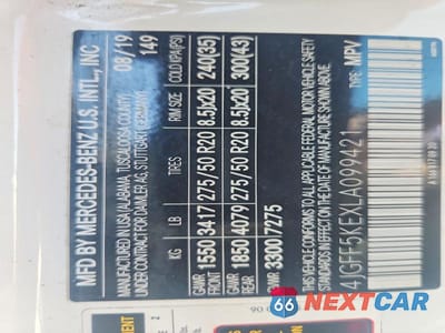 Zdjęcie 13 z 13 samochodu: 2020 MERCEDES-BENZ GLS 450 4MATIC VIN:4JGFF5KEXLA099421 - miniatura