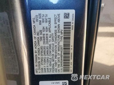 Zdjęcie 13 z 13 samochodu: 2023 HONDA CR-V EX VIN:2HKRS4H48PH432977 - miniatura
